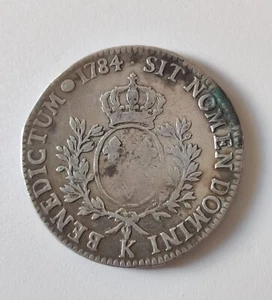 Ecu LOUIS XVI aux branches d'olivier 1784 K - Bild 1 von 3
