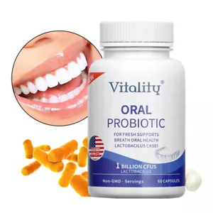 ORAL PROBIOTIC FORFRESH SUPPORTS BREATH&ORAL HEALTH 1 BILLION CFUS LACTOBACILUS - Picture 1 of 11