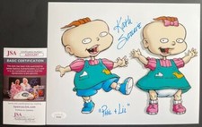 Kath Soucie Signed Nickelodeon Rugrats Phil & Lil 8x10 Photo A Autograph JSA COA