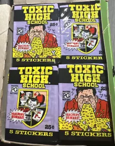 Toxic High School 1991 Topps confezione carte mai aperta - Foto 1 di 2