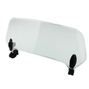 Motorcycle Adjustable Clip On Windshield Windscreen Extension Wind Deflector - Picture 1 of 6