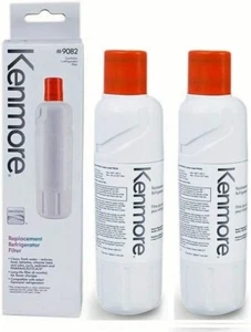 Kenmore 9082 Replacement Refrigerator Water Filter For 469082 9903 White, 2 Pcs - Picture 1 of 6