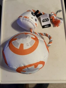 Disney Star Wars BB-8 Ballistic Nylon Plush Dog Toy Tug Rope Durable Ball - Picture 1 of 2