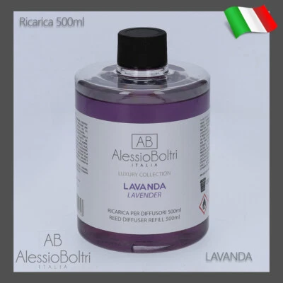 RICARICA PROFUMO AMBIENTE CASA PER DIFFUSORI BASTONCINI 500ML LUXURY LAVANDA - Immagine 1 di 2