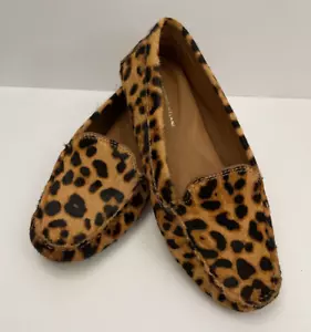 Antonio Melani Real Bovino Cabello de Vaca Leopardo Mocasín Zapatos de Conducir Talla 6M -Nuevo - Imagen 1 de 6