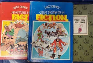Walt Disney Great Moments in Fiction Hardcover Vintage 1977, Other Lands, Fact - Picture 1 of 11