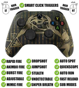 Eye of the Gods Silent Modz Smart Click Triggers Modded Controller for Xbox & PC - Picture 1 of 2