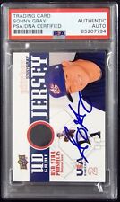Sonny Gray Signed 2009 Upper Deck USA Baseball Relic Card #GJU-29 PSA Authentic
