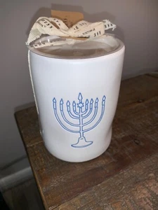 NEW Rae Dunn Hanukkah Candle Menorah Holiday Home New It’s Lit Vanilla Spice - Picture 1 of 6