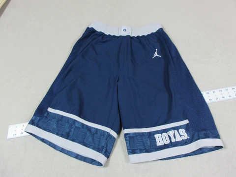 Georgetown Hoyas Shorts Mens Medium Blue Gray Air Jordan Basketball Gym Athletic Cover