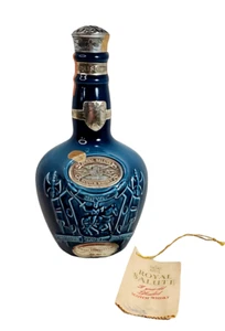 Royal Salute Scotch Whiskey Spode Ceramic Bottle Chivas Bros Aberdeen Emp - Picture 1 of 9