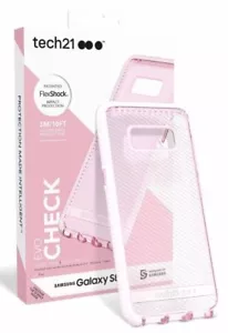 NEW Tech21 Evo Check Case Cover for Samsung Galaxy S8+ Plus Rose Pink - Picture 1 of 2