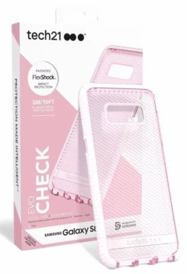 NEW Tech21 Evo Check Case Cover for Samsung Galaxy S8+ Plus Rose Pink - Image 1 of 2