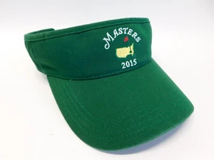 American Masters Visor Hat 2015 Green Adjustable Strap Back Golf Hat American N. - Picture 1 of 15
