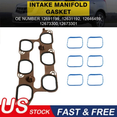 Cylinder Intake Manifold Gasket Kit for Cadillac CTS  SRX 3.0L 3.6L 2010-2016 — 第 1/4 张图片