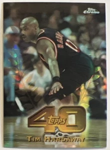 Tim Hardaway 1997-98 Topps Chrome Topps 40 Refractor #T40-19 Miami Heat ESE - Bild 1 von 2