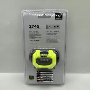 Pelican 2745 Headlamp Head Light Flashlight Florescent Yellow Brand New - Picture 1 of 6