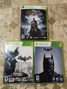Batman Arkham Trilogy Lot CIB KOMPLETT ✨Xbox 360✨ Arkham Asylum + City + Origins - Bild 1 von 7