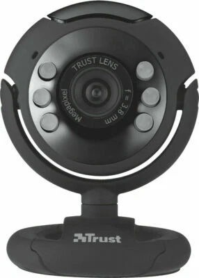 Trust SpotLight Pro Webcam 1,3 MP ohne Treiber Mikrofon Klemme mit LED Lichtern - Bild 1 von 3