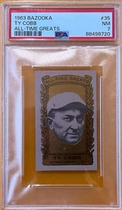 1963 Bazooka - #35 Ty Cobb - All Time Greats - PSA 7 - Picture 1 of 2