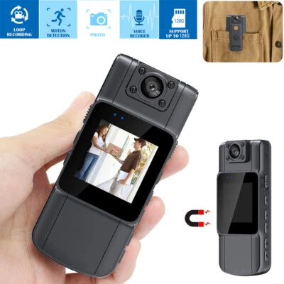 1080P HD Body Camera with Screen Night Vison Video Recorder Sports DV Car DVR - Image 1 of 4