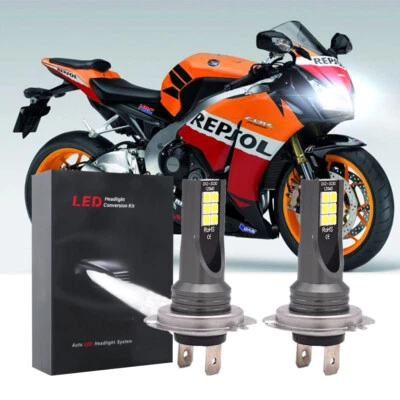 Kit de conversión de faros LED H7 para Honda CBR500R 2013/CBR600RR 2007-2019 cantidad 2 Foto 1 de 4