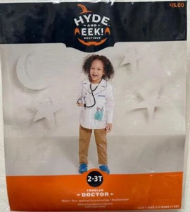 Halloween Doctor Costume Toddler Boy Girl 3 pc Shirt, Stethoscope, Mask 2-3T NWT - Picture 1 of 4
