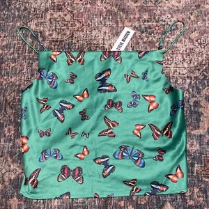 Steve Madden Tank top With Butterfly Print - Women's multi Vest Cami Top Size S - Picture 1 of 6