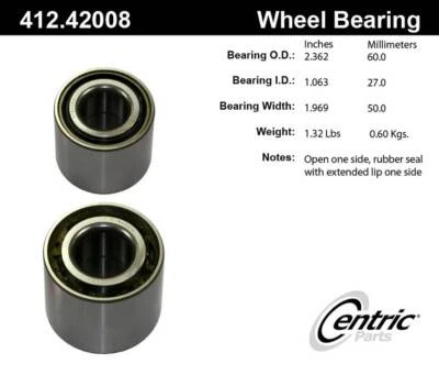 Centric Wheel Bearing for Nissan 412.42008E - Image 1 of 4