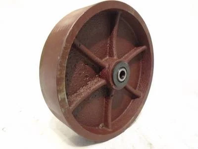 CREATIVE INDUSTRIAL SALES 8" x 2" Ductile Steel Caster Wheel w/ Roller Brg 2000lb each FREE Bushing