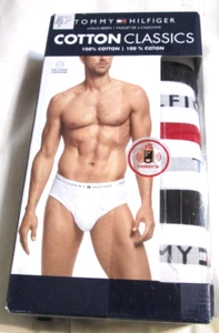 MEN'S "TOMMY HILFIGER 100% COTTON CLASSICS BRIEFS 4 PK UNDERWEAR" Sz M-red/black - Bild 1 von 7