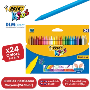 BIC Kinder Kunststoff Buntstifte verschiedene Farben - Geldbörse mit 24 - 1 bis 5 Packungen - Bild 1 von 14