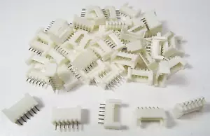 x50 JST PHB-6A 6PIN 2.00mm INLINE HEADER BOARD MOUNT CONNECTOR STRAIGHT HOUSING - Picture 1 of 10