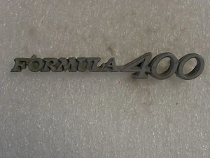 PONTIAC FORMULA 400 EMBLEM BADGE SCRIPT TRIM METAL GM - Picture 1 of 2