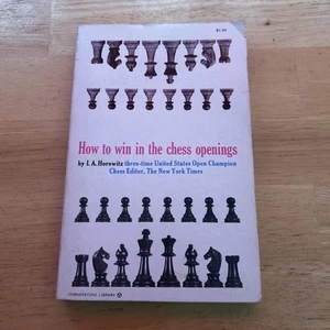 How to Win at Chess Openings 1973 Book - Picture 1 of 7