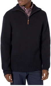 $215 Pendleton 100% Lana Merino Hombres Lana Merino 1/4 Cremallera Suéter Azul Talla XXL EO - Imagen 1 de 5