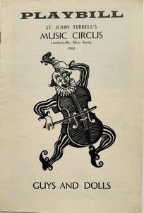 Guys and Dolls Playbill Music Circus Lambertville - Aug 1962 - Dom DeLuise - Picture 1 of 2