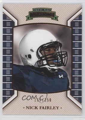 2011 Press Pass Legends Bronze /250 Nick Fairley #49 Rookie RC - Image 1 of 2