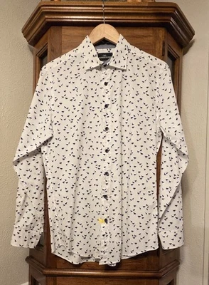 Мужская спортивная хлопковая рубашка Rodd & Gunn с длинным рукавом на пуговицах размер Small - Изображение 1 из 4