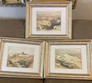 (3) - 1839 David Roberts Lithograph Pictures. Jerusalem, Bethlehem & Nazareth. - Picture 1 of 7