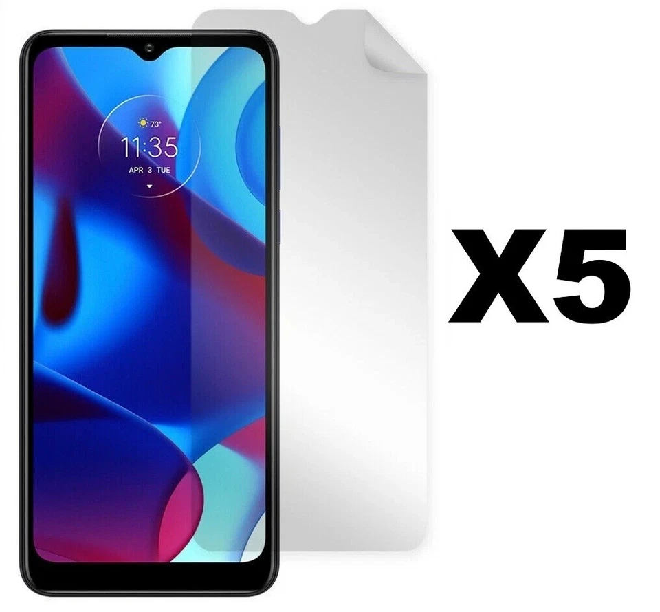 (Paquete de 5) Película Protectora de Pantalla (PET) Diseñada para Motorola Moto G Pure 2021 Foto 1 de 1