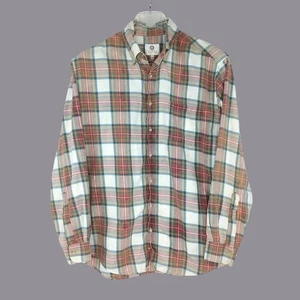 Vintage Viyella Shirt Large Plaid Red Flannel - Picture 1 of 10
