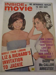 Carroll Baker, John Lennon, David McCallum - Inside Movie Magazine 1965 - Imagen 1 de 7