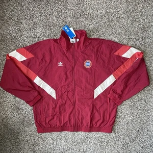 Adidas Originals FC Bayern Munich Mens Size XL Track Top Woven Jacket IS6508 NEW - Picture 1 of 11