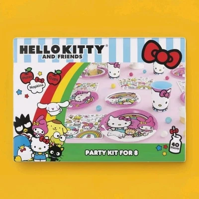 Hello Kitty & Friends Party Kit 40 Piece Cups Plates Napkins - Image 1 of 4