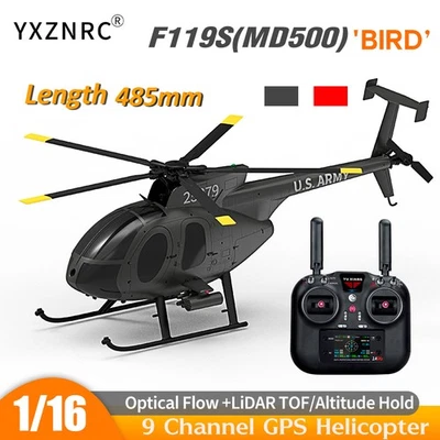 YUXIANG F119S RC-Hubschrauber MD500 1/16 9CH GPS Optical Flow Brushless Flugzeug - Bild 1 von 4
