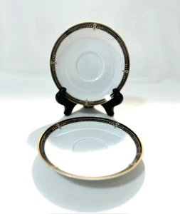2 piattini larghi 5 7/8" modello "Whitfield" Wedgewood Embasy - Vintage - Foto 1 di 9