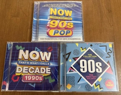 x3 90s Comps CD Lot Now That’s What I Call Decade & Pop Greatest Hits New & Used - Image 1 of 4