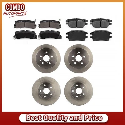 Juego de pastillas de freno de disco delanteras traseras rotor de freno de disco para Toyota Camry 1988-1991 Foto 1 de 4