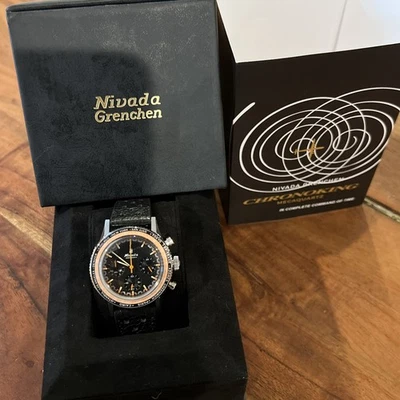 Nivada Grenchen Chronoking MecaQuartz GMT INTER BEZEL 87042Q01 - Image 1 of 4